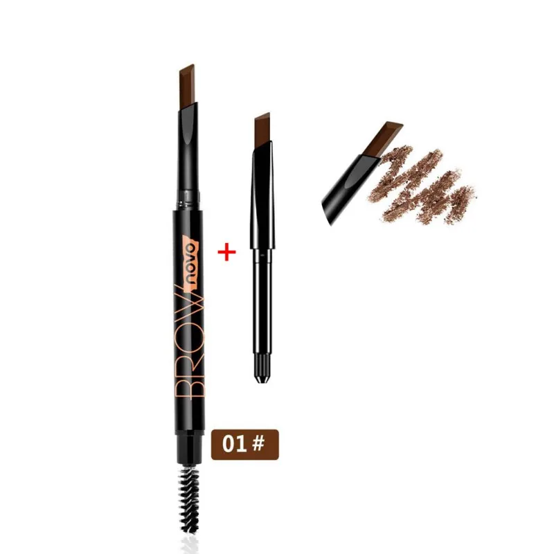 1PC Double - head Eyebrow Enhancer automatic rotation waterproof non - staining meimei plastic eyebrow pencil replacement 1PC Double - head Eyebrow Enhancer automatic rotation waterproof non - staining meimei plastic eyebrow pencil replacement