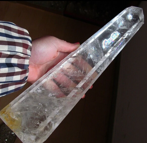 

huij 00790 natural quartz rock crystal point healing