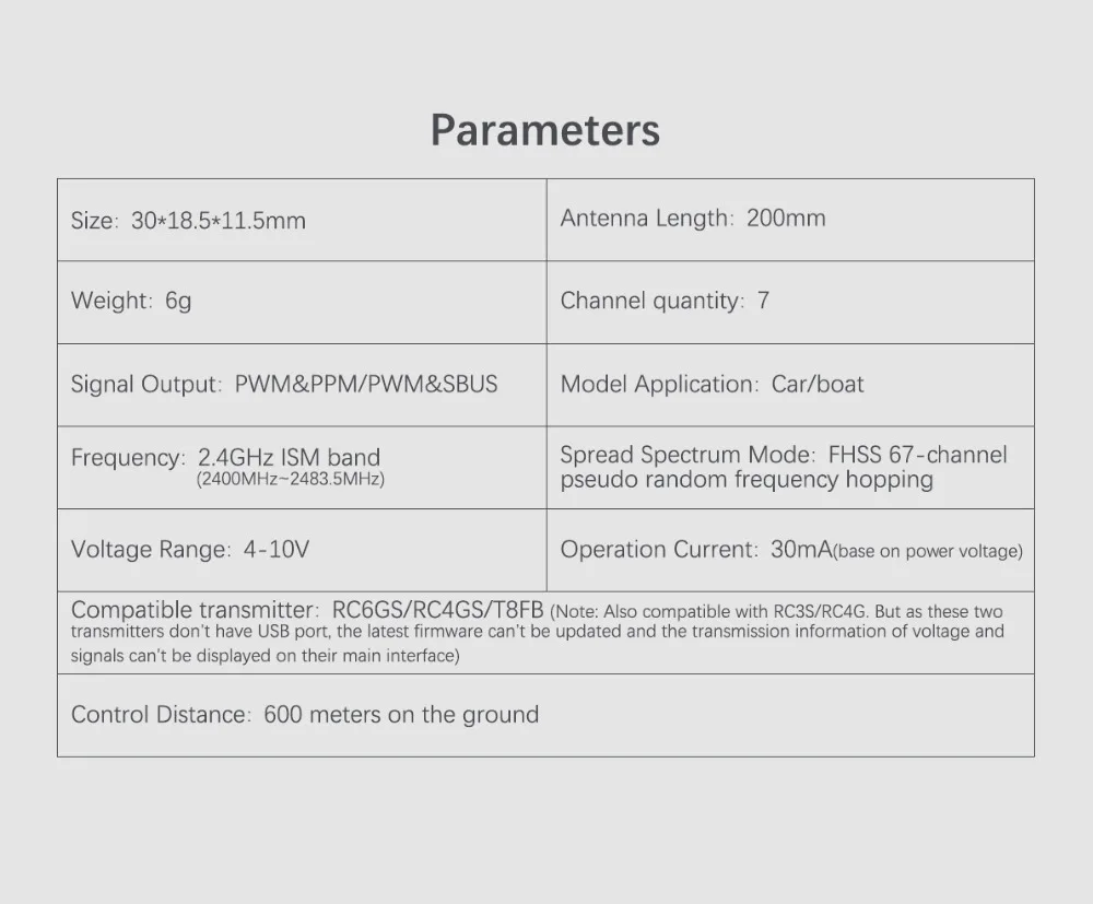 Radiolink R12DSM R12DS R9DS R8FM R6DSM R6DS R6FG R7FG Rc приемник 2,4G усилитель сигнала для передатчика радиоуправляемой модели к компьютеру