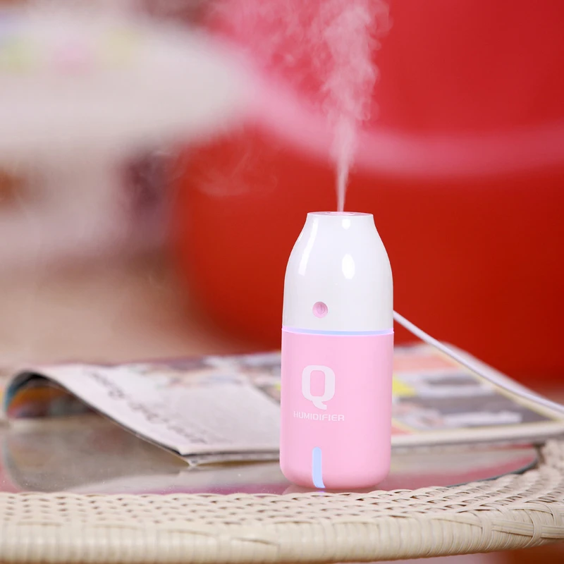 

Q bottle style USB Car Mini Humidifier Air Purifier Freshener Essential Oil Diffuser waterless auto shutdown for Home Office Car