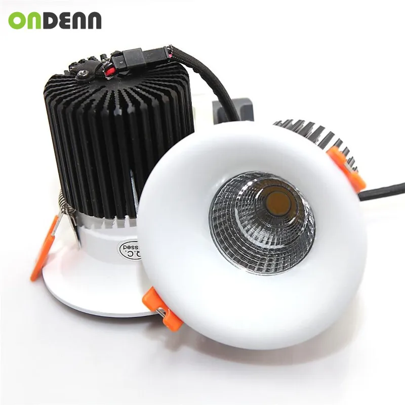 Dimmable 15 Вт COB светодиодный светильник прожектор Встраиваемый потолочный 3000K 4000K 6000K