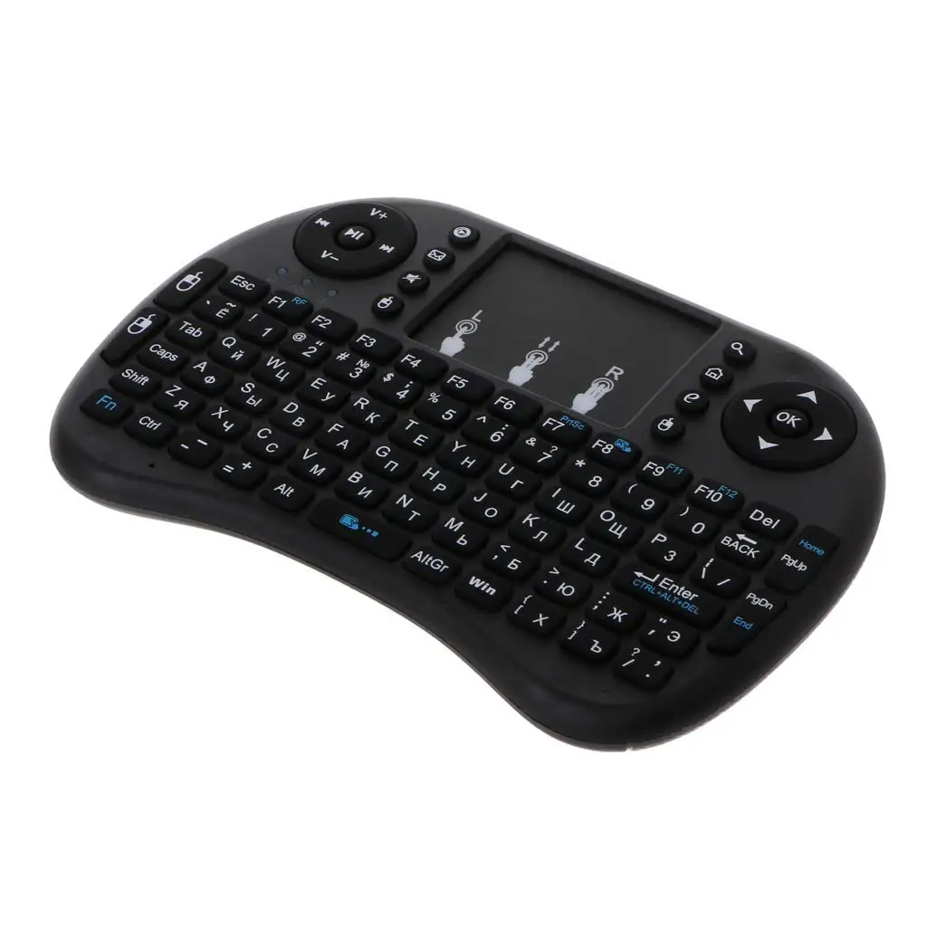 Мини i8 Беспроводная Клавиатура 2 4 ГГц английские буквы мульти медиа Air mouse пульт