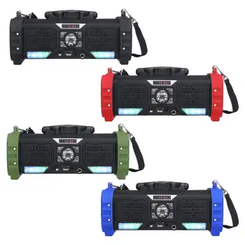 

20W Hifi Portable bluetooth Speaker 2200mAh Mobile Phone Holder Type Wireless Column Bass Subwoofer Soundbar FM Radio USB TF