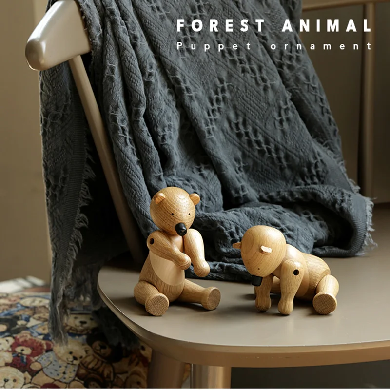 wooden bear ornaments with gift box for smart Home Decor puppets display jewelry accessories shop luxury happy birthday crafts-in Figurines & Miniatures from Home & Garden on Aliexpress.com | Alibaba Group