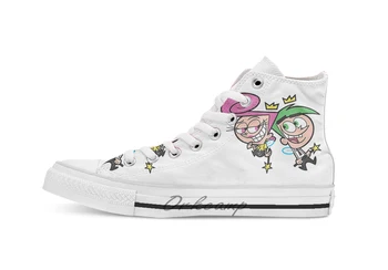 

Fairly Oddparents High Top Canvas Shoes Flat Casual Custom Unisex Sneaker Drop Shipping