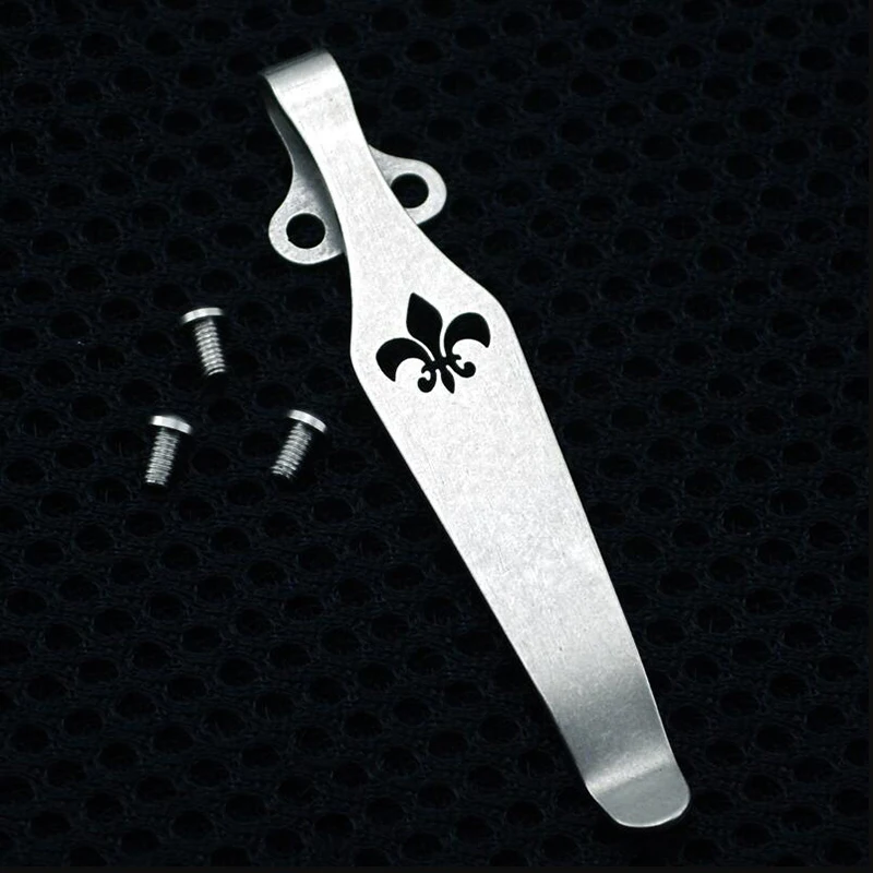 

New anchor design Knife button pocket clip Material TC4 Titanium alloy Knife Clip belt flashlight K sheath