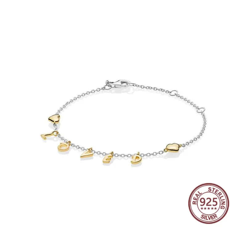 

2019 Latest Love bracelet 100 % 925 Sterling Silver Original Copy High Quality 1:1 for Valentine'S Day Plated Free shipping