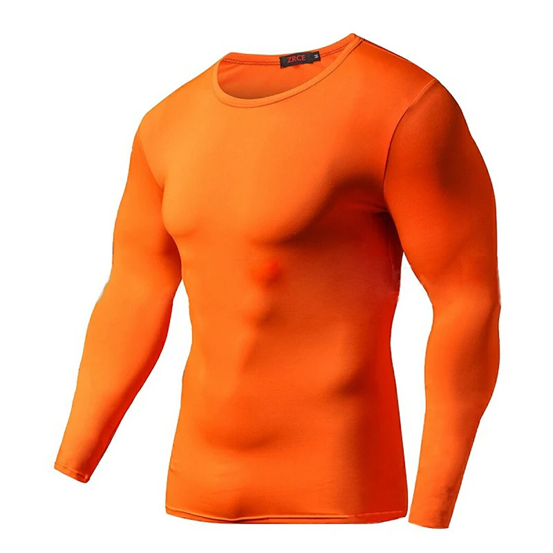 Мужские футболки для бега, компрессионная футболка для фитнеса, облегающая футболка с длинным рукавом для занятий тяжелой атлетикой, бодибилдингом, спортивные футболки для мужчин