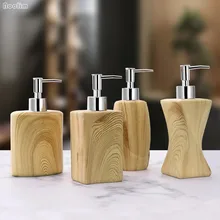 Европейский ручная бутылка для антисептика Творческий смолы Лосьон бутылка шампунь-гель для душа отель нажатие пустая бутылка аксессуары для ванной комнаты