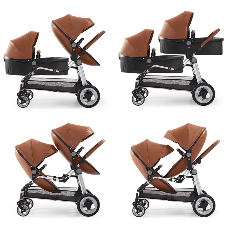tan leather pram