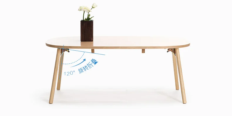 Coffee table simple modern creative small coffee table round folding tea table small size living room wood tea table Coffee table simple modern creative small coffee table round folding tea table small size living room wood tea table