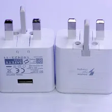 100 шт. Адаптивная Быстрая зарядка UK дорожное настенное зарядное Зарядное устройство для samsung S7 S6 S6+ Edge Note 4/Note 5 huawei