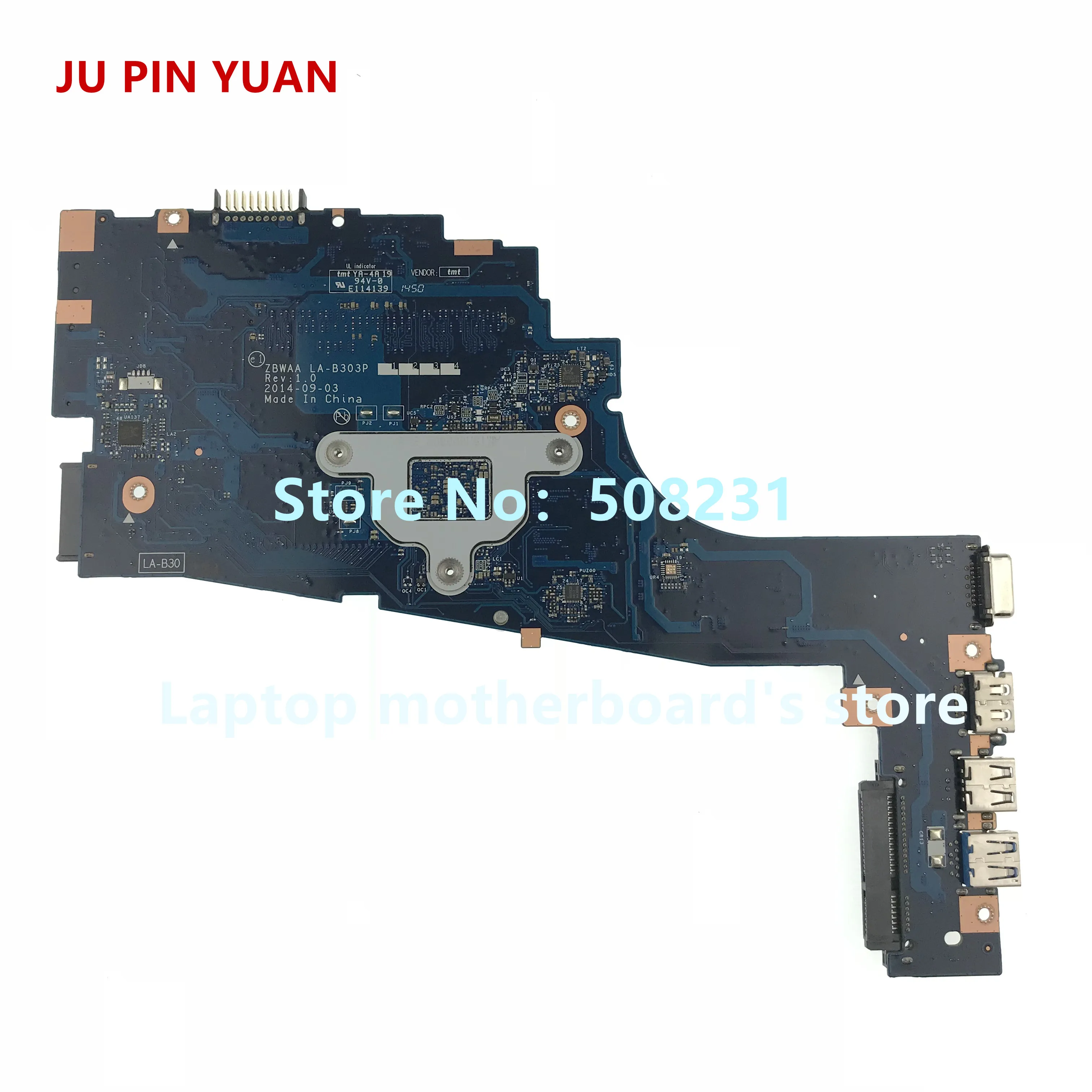 JU PIN юаней ZBWAA LA-B303P материнская плата для ноутбука Toshiba Satellite C55-B5202 C55-B платы с N2840 ЦП