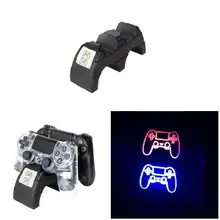 Двойной зарядки Зарядное устройство ABS станции для игры Беспроводной ручка PS4 SLIM PRO контроллер QJY99