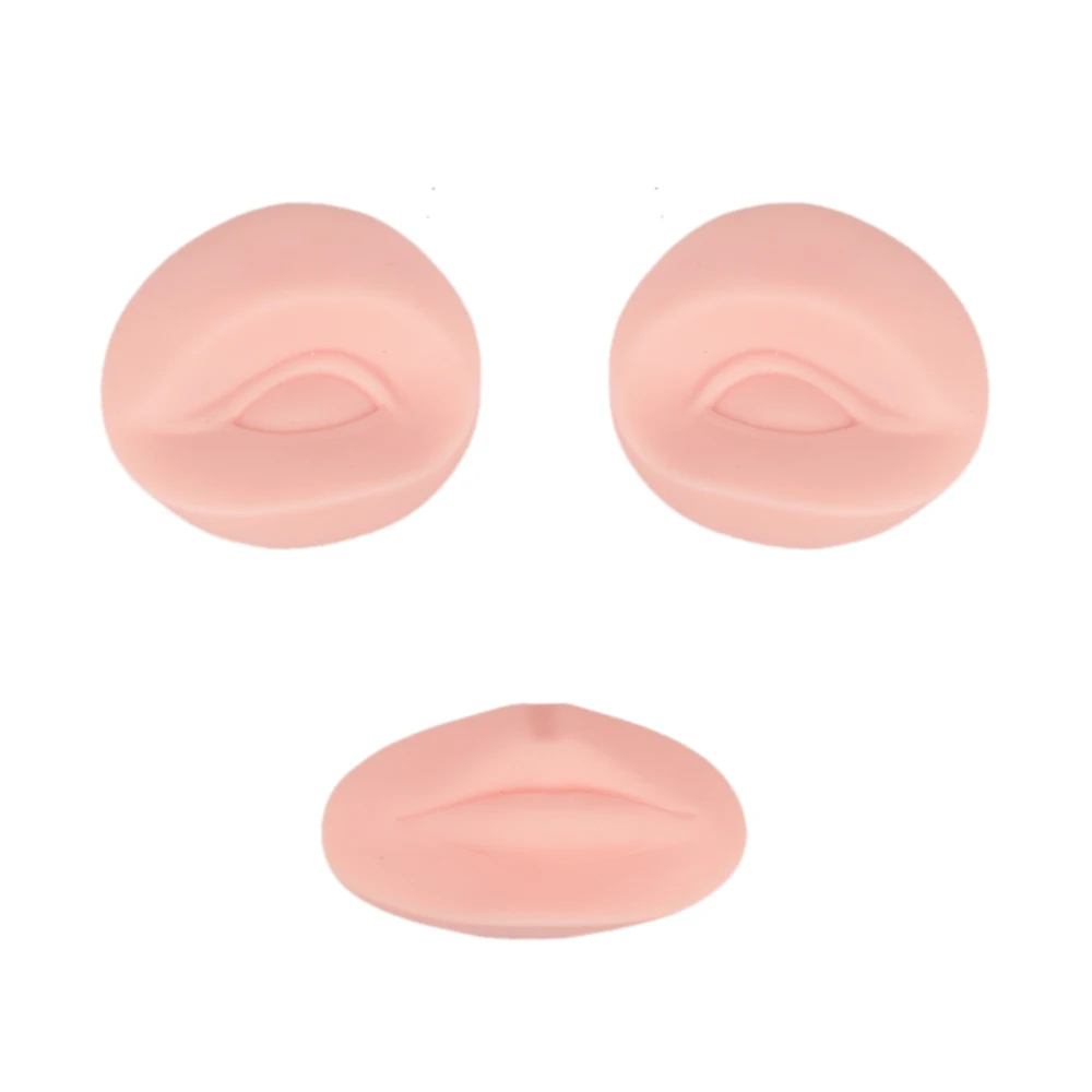 

3D Practice Skin Permanent Makeup Tattoo Eye Lip Practice Skin Mannequin Eyebrows and Mouth Mold Replacement Parts