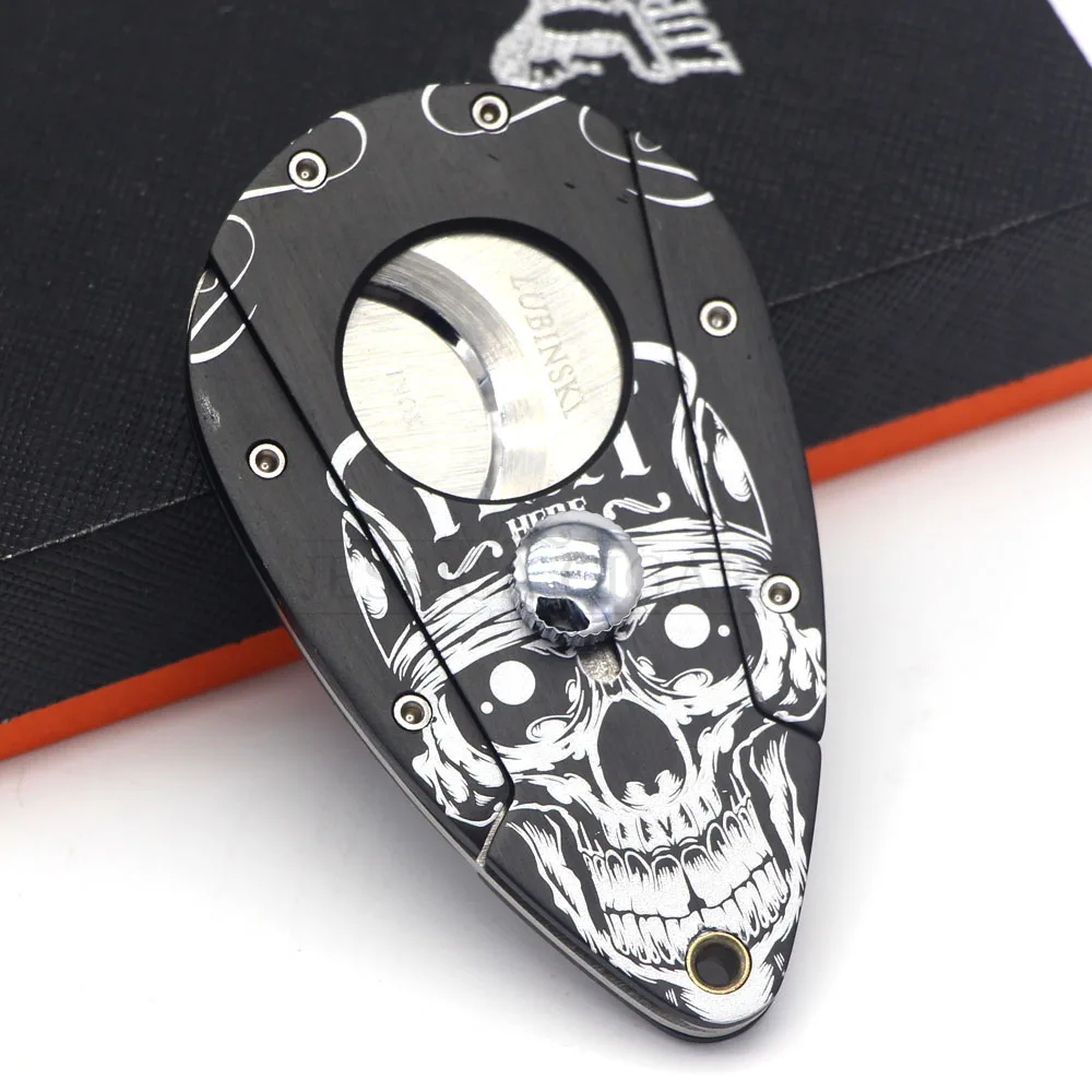 

LUBINSKI Gadgets for Men Cigar Cutter Sharp Tobacco Cutting Metal Cigar Guillotine Package With Gift Box