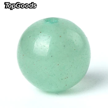 

TopGoods Natural Gemstone Beads Red Aventurine Quartz Round Loose Beads 4/6/8/10mm Jade Crystal Stone for Bracelet Making
