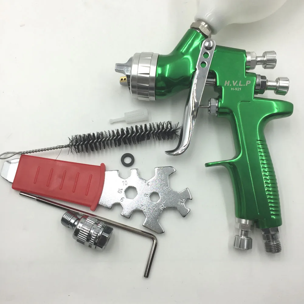 SAT1164 Free shipping Gravity Feed Air Spray Gun 1.3/1.4mm Gravity Feed HVLP Paint Spray Gun For Car Face Paint