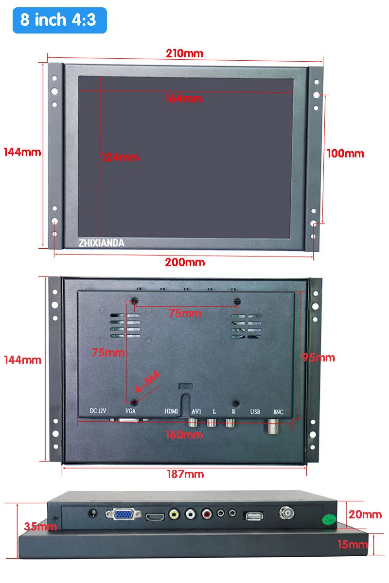8 inch 1024X768