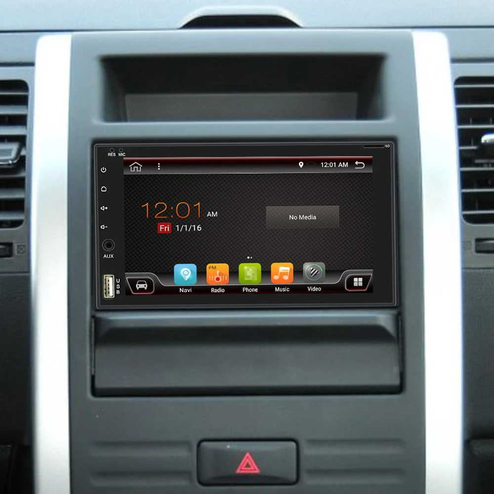 Автомобильный планшет Eunavi 7 дюймов 2 Din 1024*600 HD Android 9 0 универсальный gps навигация