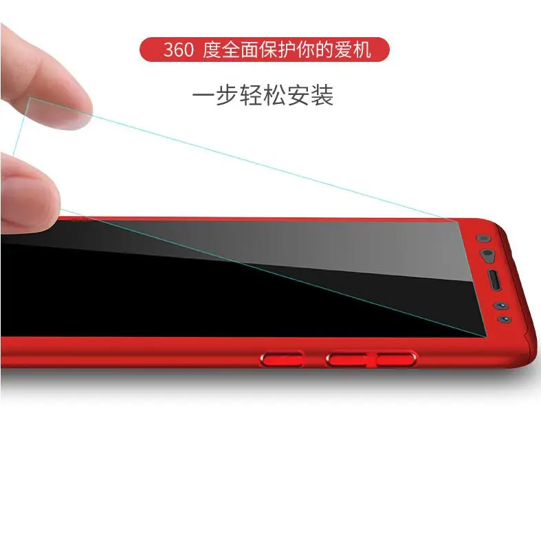 Чехол для всего тела huawei Mate 10 Lite Honor 9i защитный чехол 360 градусов + пленка из
