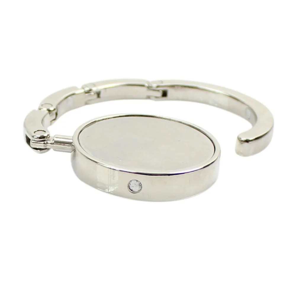 1PCS Newest Portable Handbag Hook Folding Rhinestone Crystal Alloy