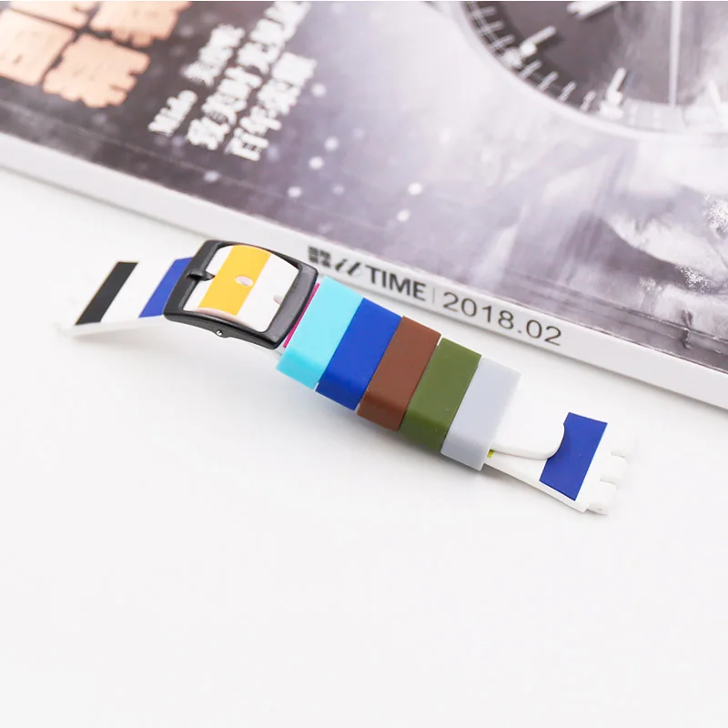 2 шт. силиконовые часы с кольцом для Swatch|Ремешки часов| |