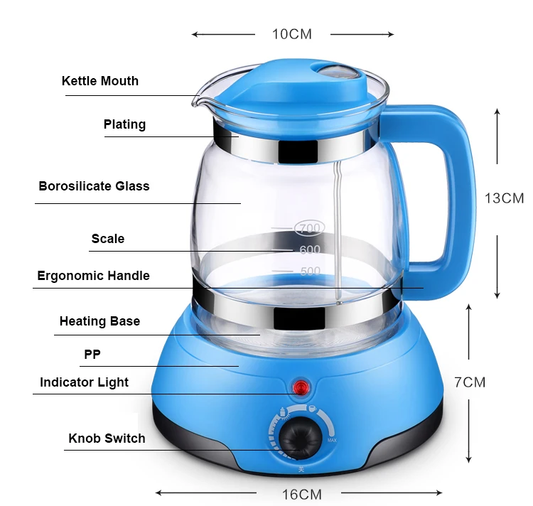 DMWD, подогреватель бутылочек для молока, стерилизатор для чая, кофе, подогреватель, теплоизоляция, электрический чайник, сиденье, термостат, стеклянная котельная чашка, ЕС