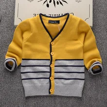 Cardigan pour Garçon 2017 Automne Hiver Enfants Cardigan Manteau Garçon Chandails 100% Coton Bébé Garçons Filles Single-Breasted Veste survêtement
