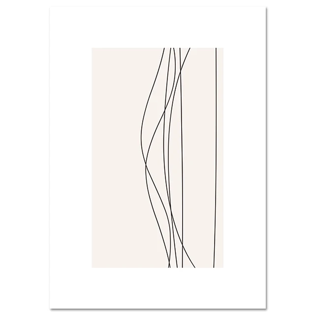 Скандинавский пустынный лес природные пейзаж, настенный художественный печатная живопись холст плакат в скандинавском стиле абстрактные линии Декоративная Настенная картина - Цвет: Picture 3