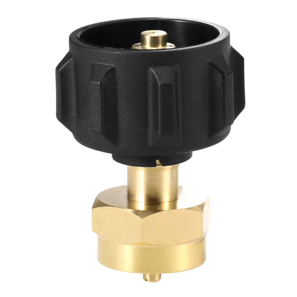 

Safety QCC1/Type1 Regulator Valve Refill Adapter for 1LB Small Cylinders Propane Refiller Adapter Canister Fill Coupler Solid