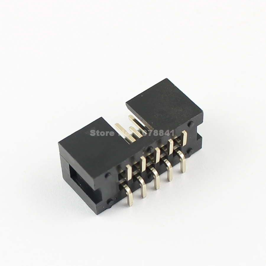 10 шт. в партии 2,54 мм шаг 2x5 Pin 10 Pin SMT SMD мужской кожух IDC Шлейф разъем