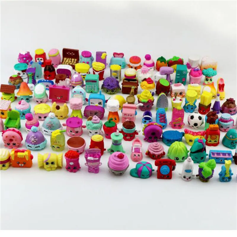 

Hot kids cartoon shopkin small size kids play vinyl doll toy Environmental protection material toy