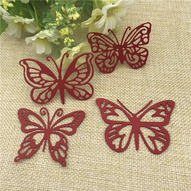 4pcs Butterfly Cutting Dies 2