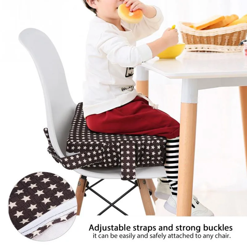 Chrilren увеличенная Подушка для стула мягкая детская подушка на табурет регулируемый съемный стул бустерная Подушка детская коляска коврик