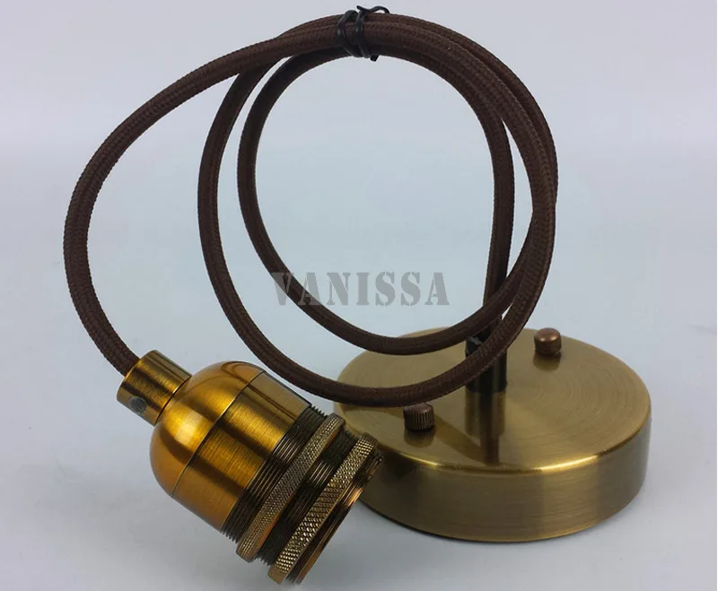 Hot industrial retro copper brass chandelier lamp ...