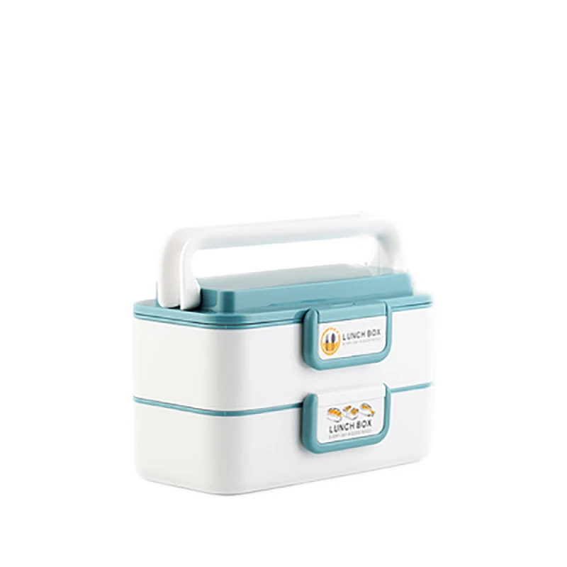 Blue2Layer MICCK 2/3 слой тепловой Ланч-бокс из нержавеющей стали кухонный пищевой контейнер контейнеры для еды с отсеками ланчбокс для детей - Color: Blue2Layer