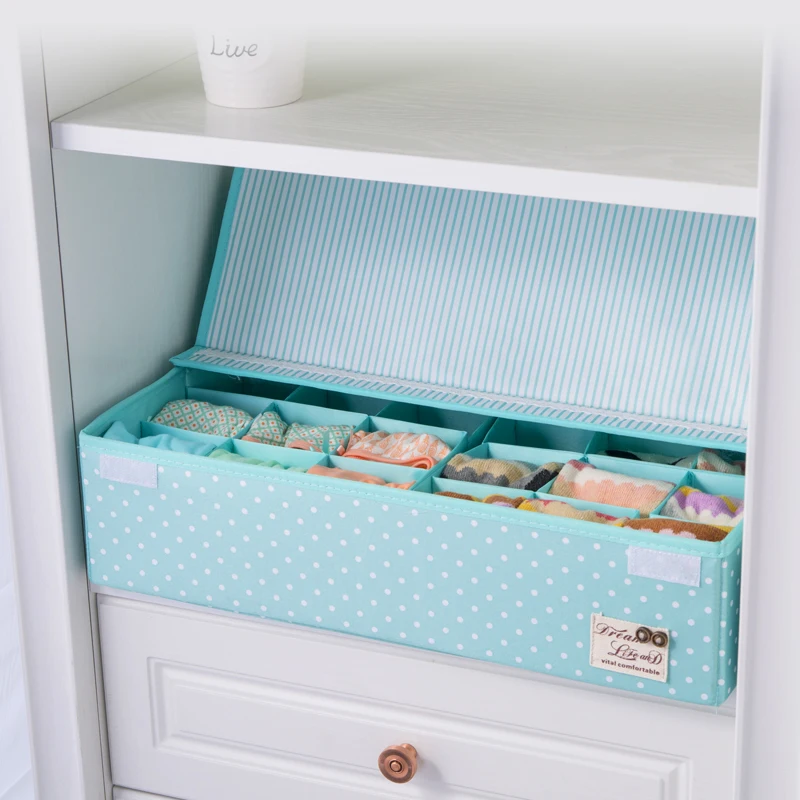 24 Grid Clothing Organizer For Underwear Storage Box For Bra Socks