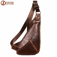 Мужская нагрудная сумка из натуральной кожи на ремне, Мужская нагрудная сумка-мессенджер, кожаная сумка через плечо для сотового телефона, мужская дорожная сумка