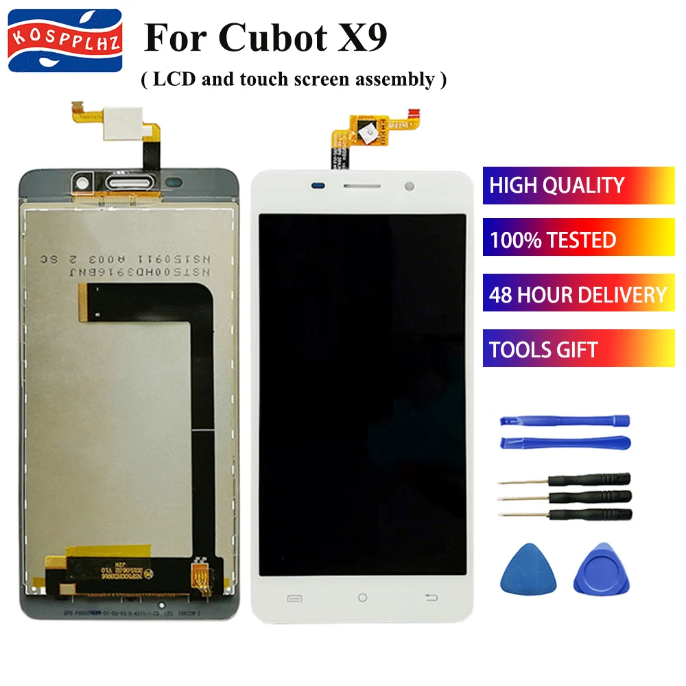 

5.0 in High Quality For Cubot X9 LCD Display+Touch Screen Assembly Digitizer Replacement 100% tested for smart phone+tools