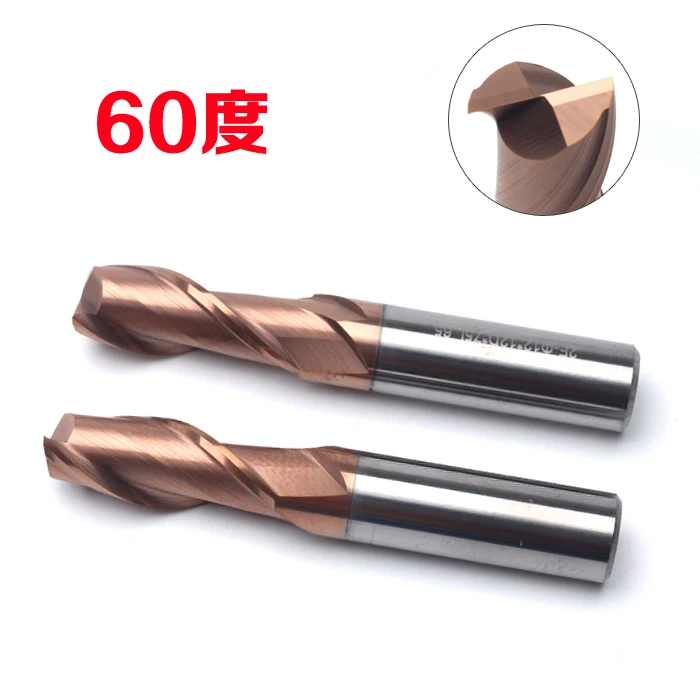 

HRC60 2 Blade Keyway Milling Cutter CNC Machine Slotting End Mill Alloy Steel Cutter Double Edged Cutter