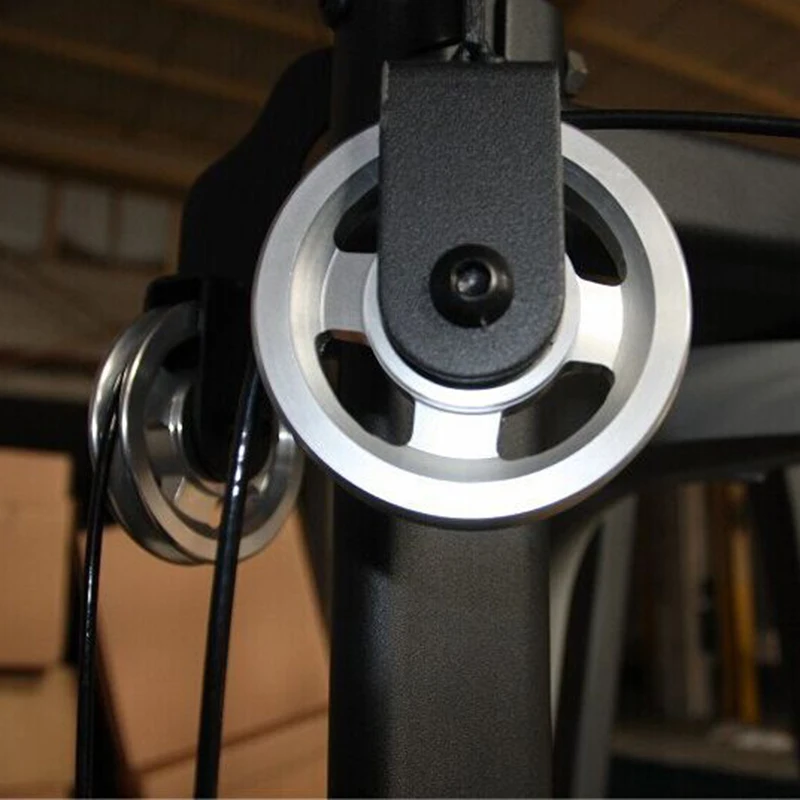 88mm Universal Aluminum Lift Heavy Load Bearing Pulley Wheel Cable Fitness Gym Equipment for Climbing Camping Pulley