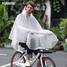 Yuding уличный плащ от дождя для езды на велосипеде Водонепроницаемый толстый Мужской плащ-дождевик с капюшоном модные велосипедные дождевые пончо для мужчин с сумочкой