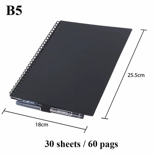 Умный многоразовый стираемый блокнот A5 B5 бумажный блокнот с проволочным переплетом облачный флэш-накопитель для школьных офисных принадлежностей подключение к приложениям - Цвет: B5
