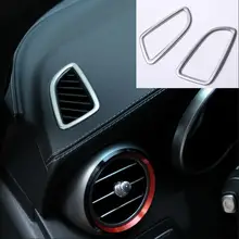 For Mercedes Benz GLC X253 C Class W205 Car Styling Air Conditioning Outlet Sticker Trim Stainless