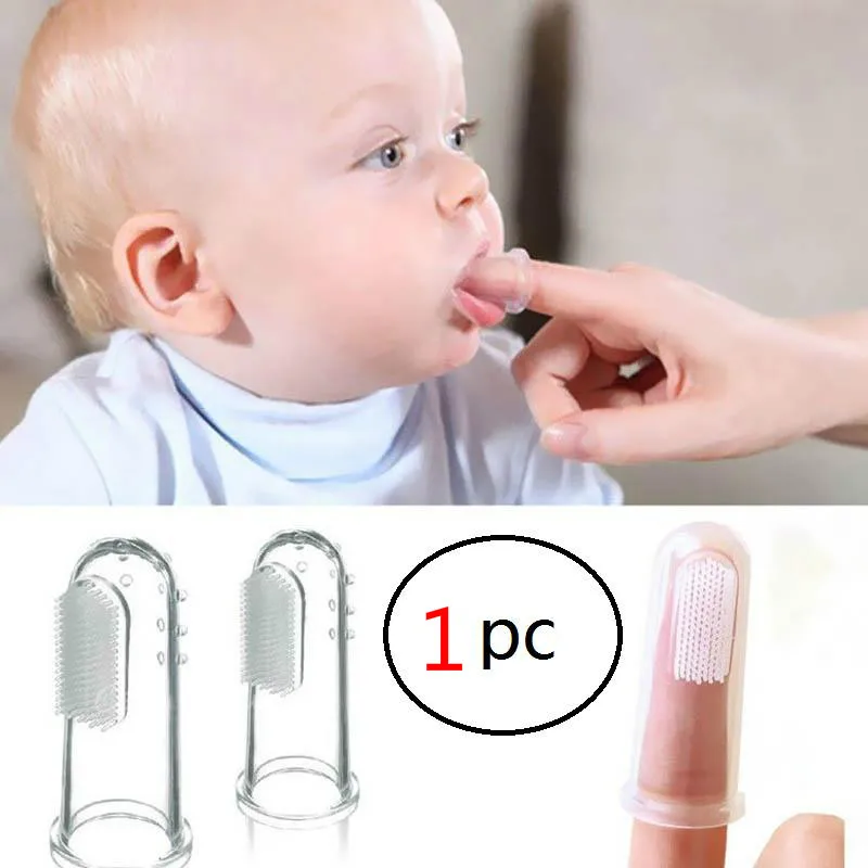 Зубная щетка BearPaw Finger с коробкой 1 шт. Силиконовая зубная для маленьких детей