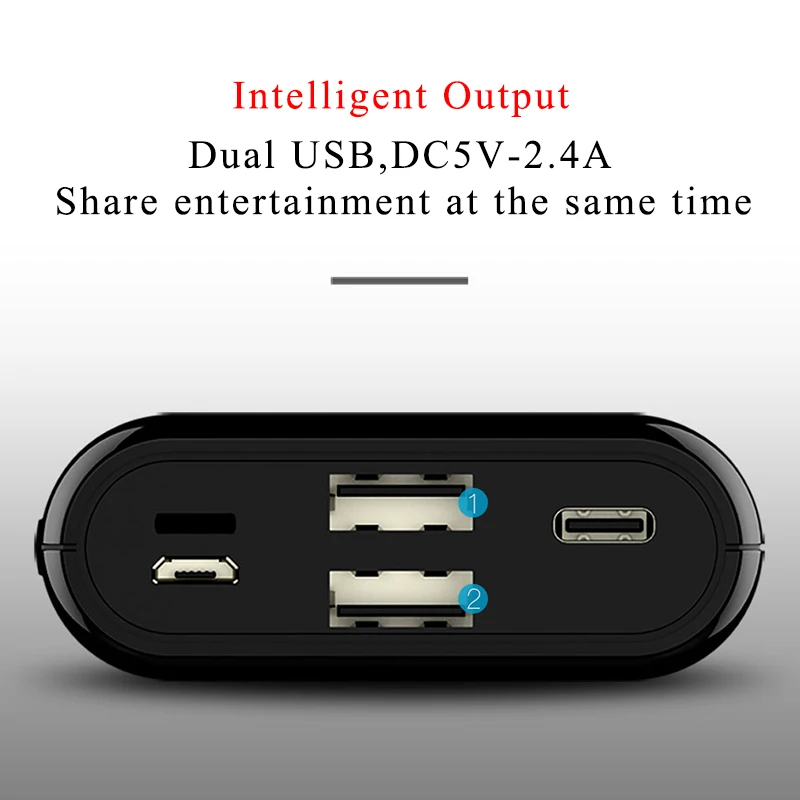 Портативное Внешнее зарядное устройство TOTU 10000 мАч с ЖК дисплеем типа C Micro USB для