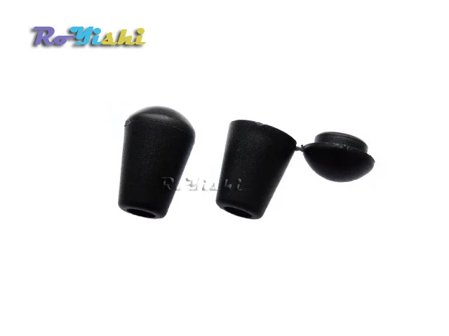 

10pcs/pack Bell Stopper With Lid Cord Ends Lock Stopper Plastic Black Toggle Clip for Paracord Clothes Accessories