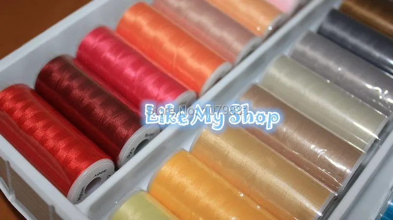 

30 different colors overlocking sewing thread high tenacity nylon sewing thread 100D/2