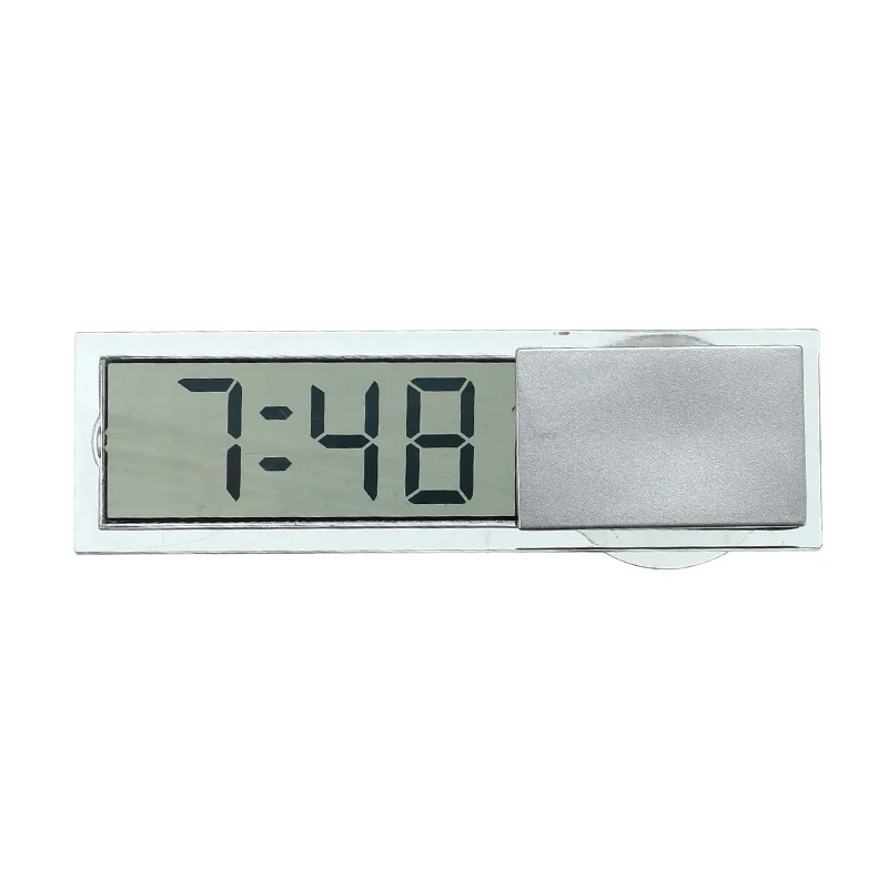 Автомобильный электронный цифровой будильник жидкокристаллический мини ЖК-дисплей Дисплей автомобильные часы с таймером с присоской, украшения для дома, Прямая поставка